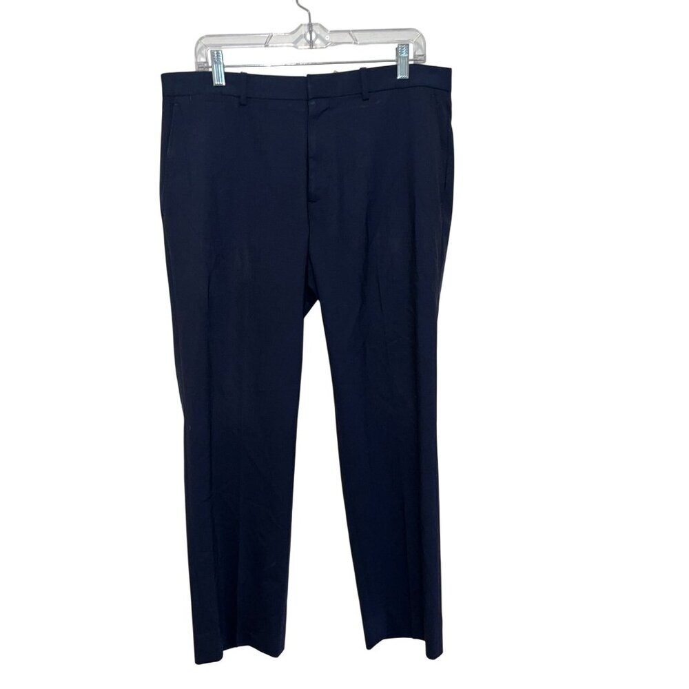Theory Mens Blue Blue Slim Fit Dress Pants Size  34